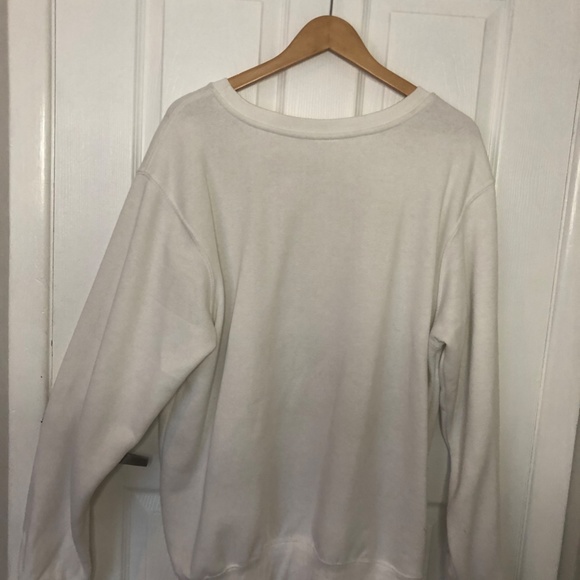 White Crew Neck Sweatshirt - Picture 4 of 5